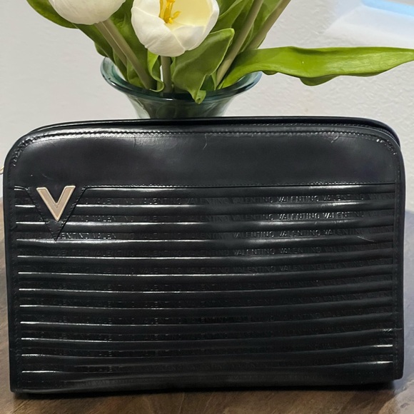 MARIO VALENTINO LEATHER CLUTCH - Picture 2 of 13